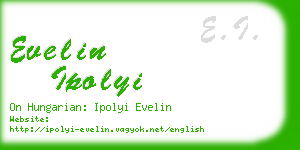 evelin ipolyi business card